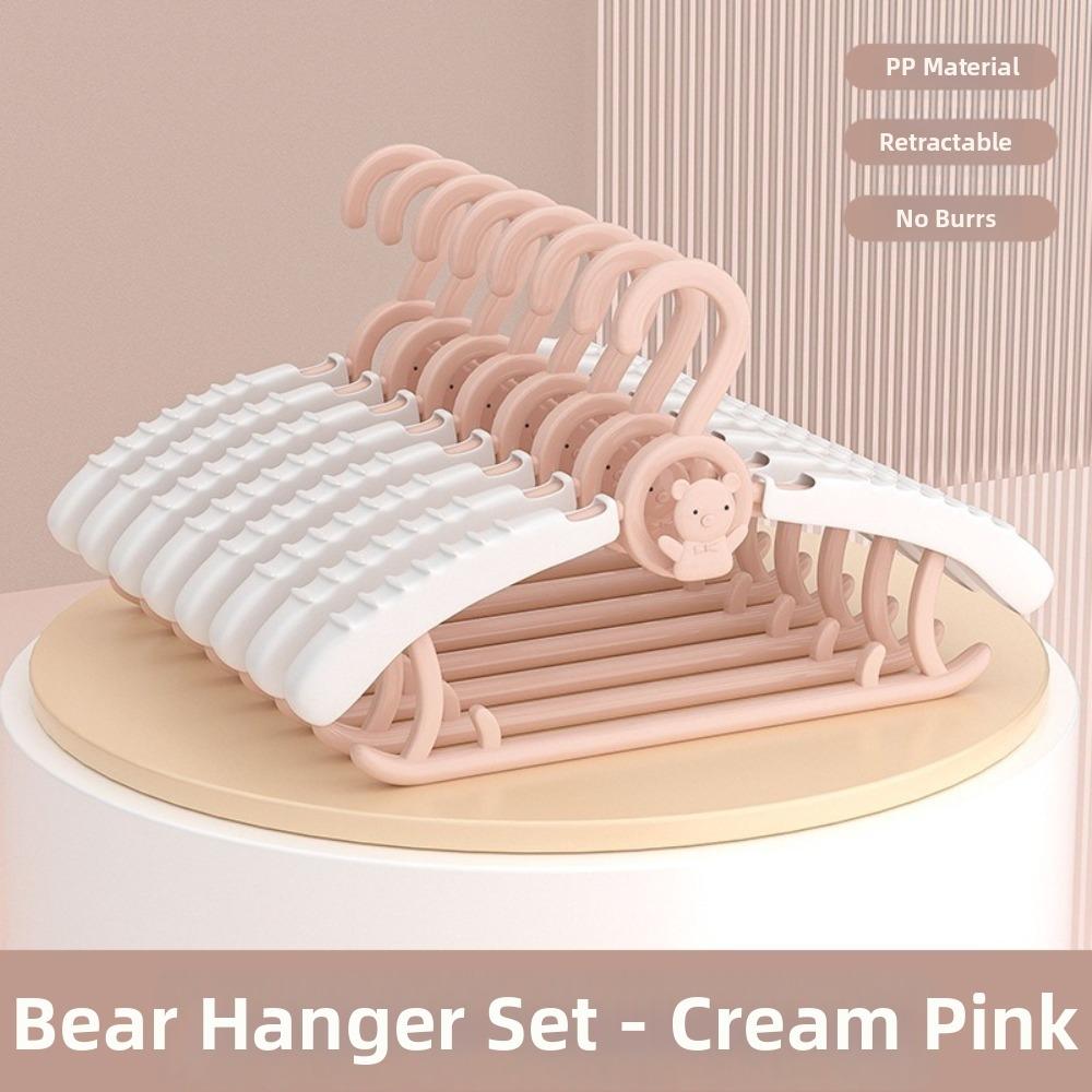 10 Pcs Extendable Kids Clothes Hanger Space Saving Children's Clothes Hanger  Baby Specific