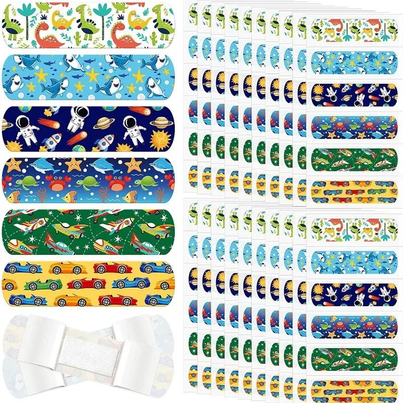 60 Pieces/Set Cartoon Boy Plaster Band Aid Kawaii Wound Patch Finger Skin Dressing Strip Emergency Treatment Adhesive Bandage