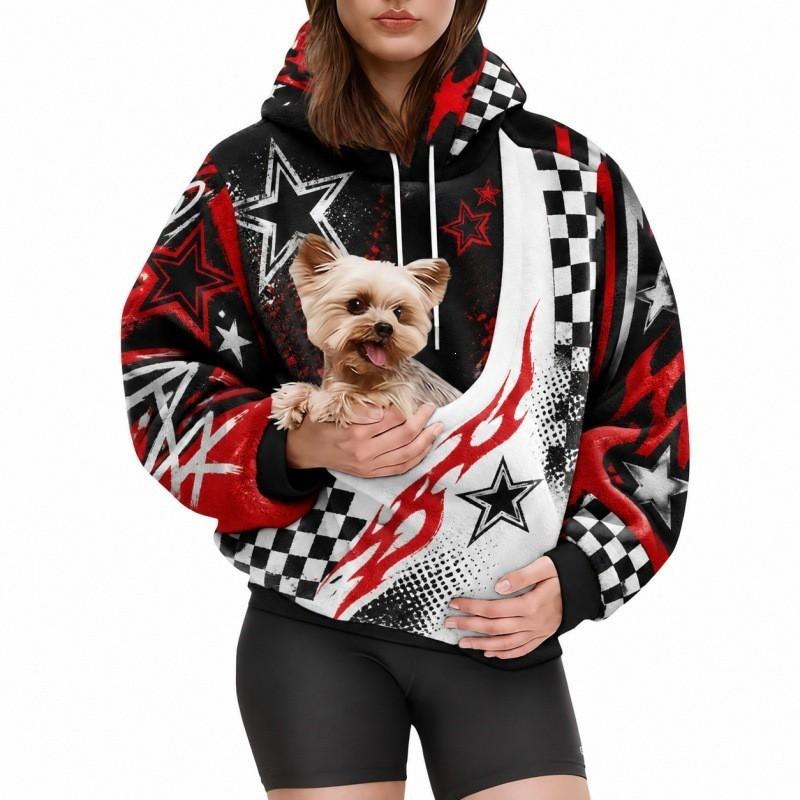 2026 Womens Halloween Print Oversized Hoodie Fall Winter Loose Fit Sweatshirt