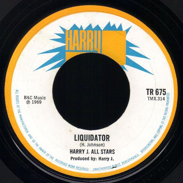 7inch Record HARRY J. ALL STARS / GLEN & DAVE - Liquidator / La La Always Stay TR675 Harry J Records 1969 UK Reggae, Ska & Dub Used