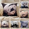 Video Game Cool N-NieR Automata Sexy Pillow Case Silky Elegant Comfort Sofa Bed Invisible Zipper