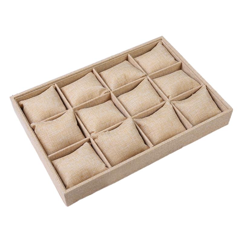 Luxury Wood Watch Jewelry Collection Storage Stand Without Lid Watch Gift Organizer Display Holder for Men and Women