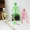 Movable Joint Halloween Skeleton Decoration: Plastic Skull Pendant & Props