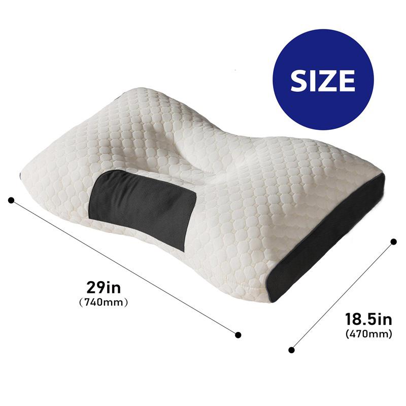 1 szt./2 szt. Poduszka pod kark do spania Miękka, Regulowana Ergonomiczna Poduszka Profilowana Wspierająca, Wysokiej Jakości Wypełnienie Poduszki, Zdejmowana Poszewka