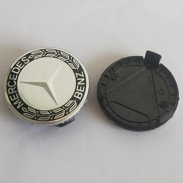 4Pcs 75mm Brabus Logo Car Emblem Wheel Center Hub Cap Accessories For Mercedes Benz AMG Apple W204 GLA GLC CLA W205 W203 W206