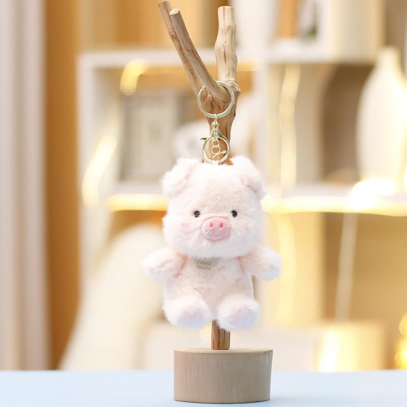 Süßes Schwein Plüschtier Mit Schlüsselanhänger Für Taschenzubehör Und Sammlerdekor