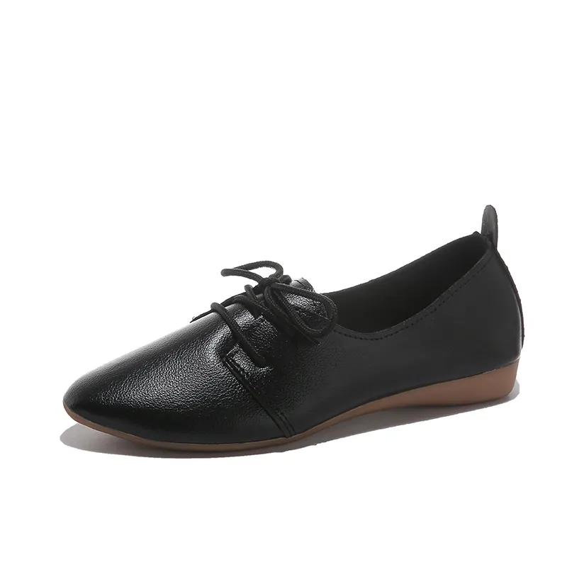 Women Spring and Autumn Shoes Solid Color Lightweight Flat Shoes Versatile Large Size Soft Casual Shoes