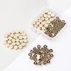 Trendy European & American Retro Alloy Letter Beaded Bracelet for DIY Jewelry