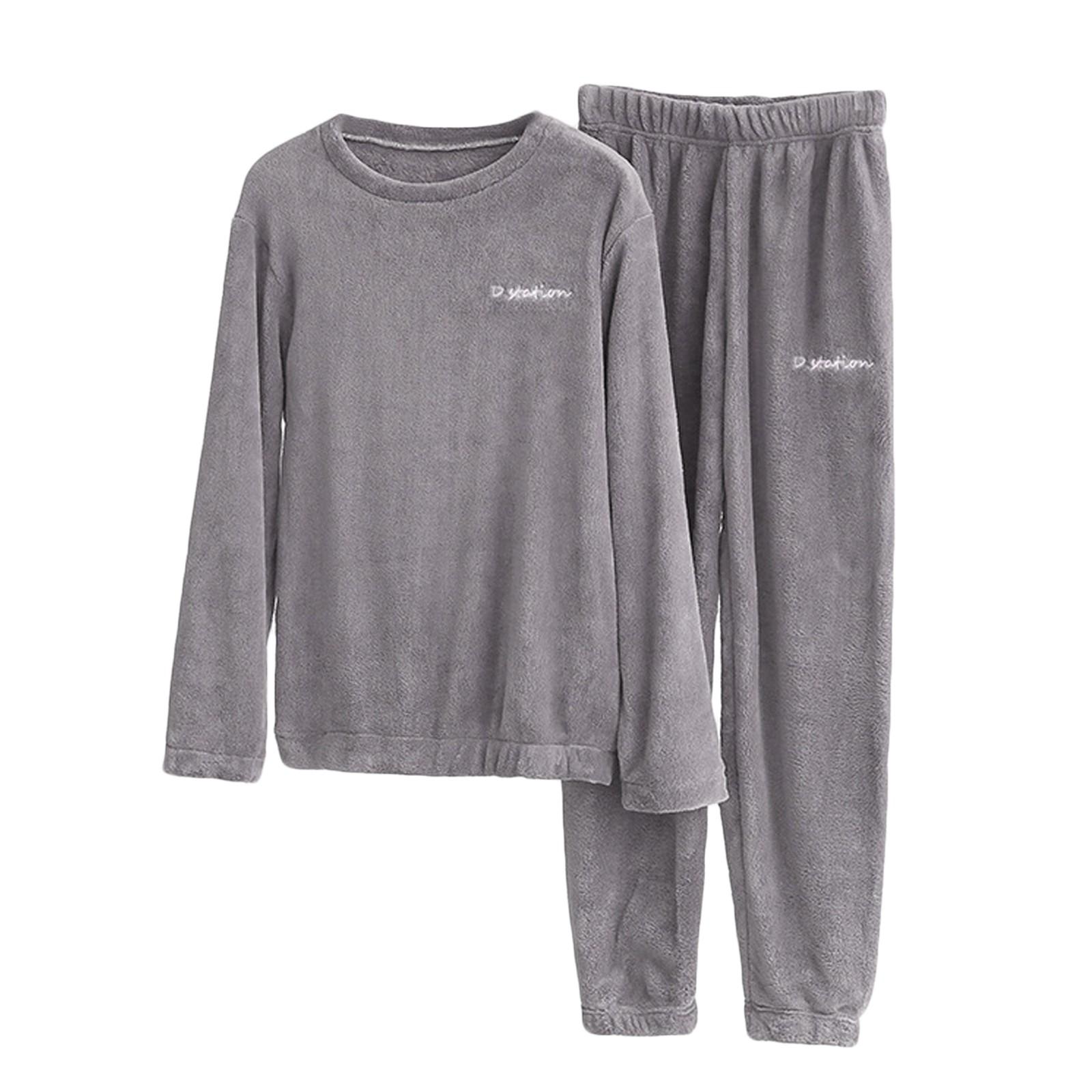 

Женская утолщенная теплая пижама с лацканами из овечьего кашемира, домашний костюм M