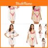Bikini Pattern Graphic T Shirt For Women Summer Beach Casual Loose Fit Top