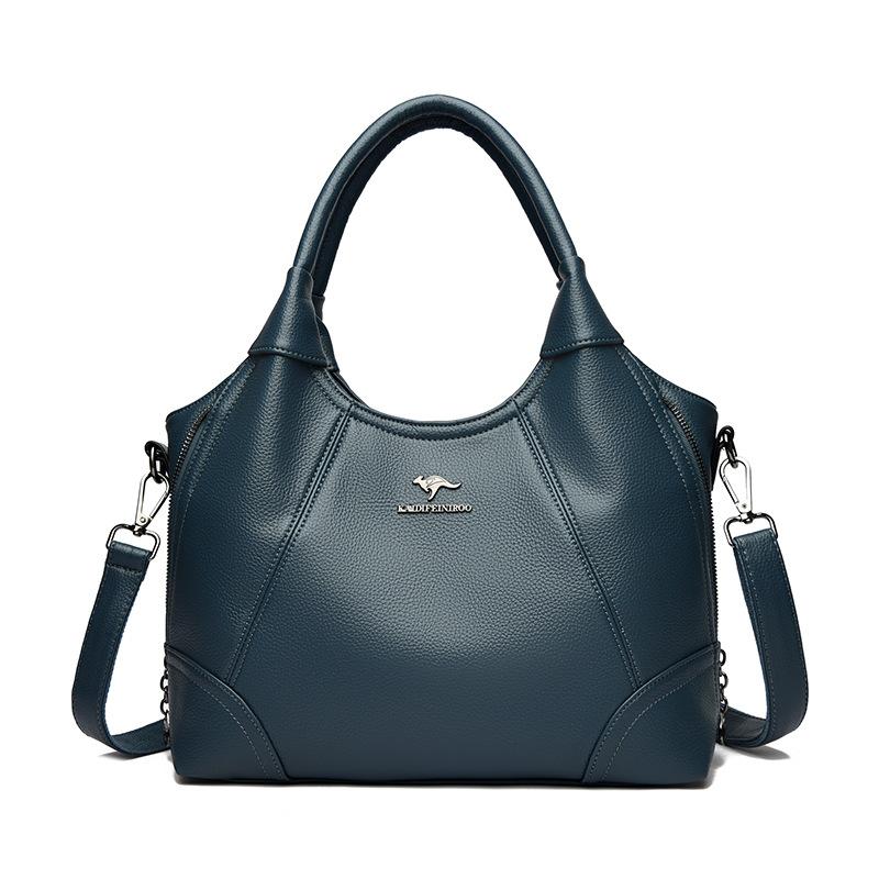 Crossbody-Tasche mit großem Fassungsvermögen, trendiger multifunktionaler Rucksack aus weichem Leder, lässige Damen-Einzelschultertasche