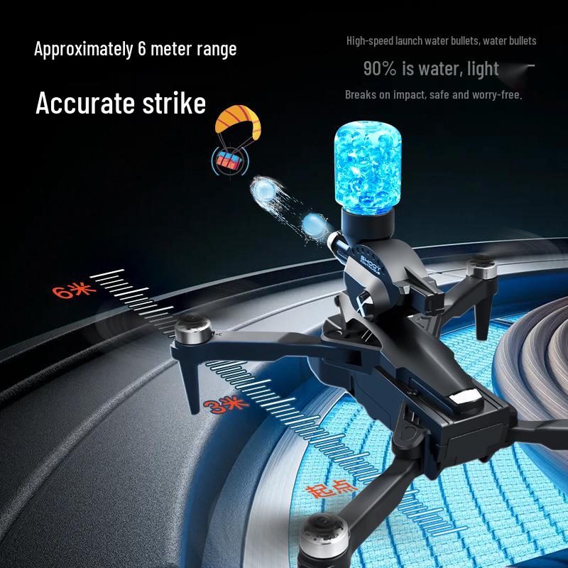 K11MAX Water Bomb Drone: Brushless Motor, Triple-Camera, Professional Aerial Photography, Remote-Control Aircraft for Kids.