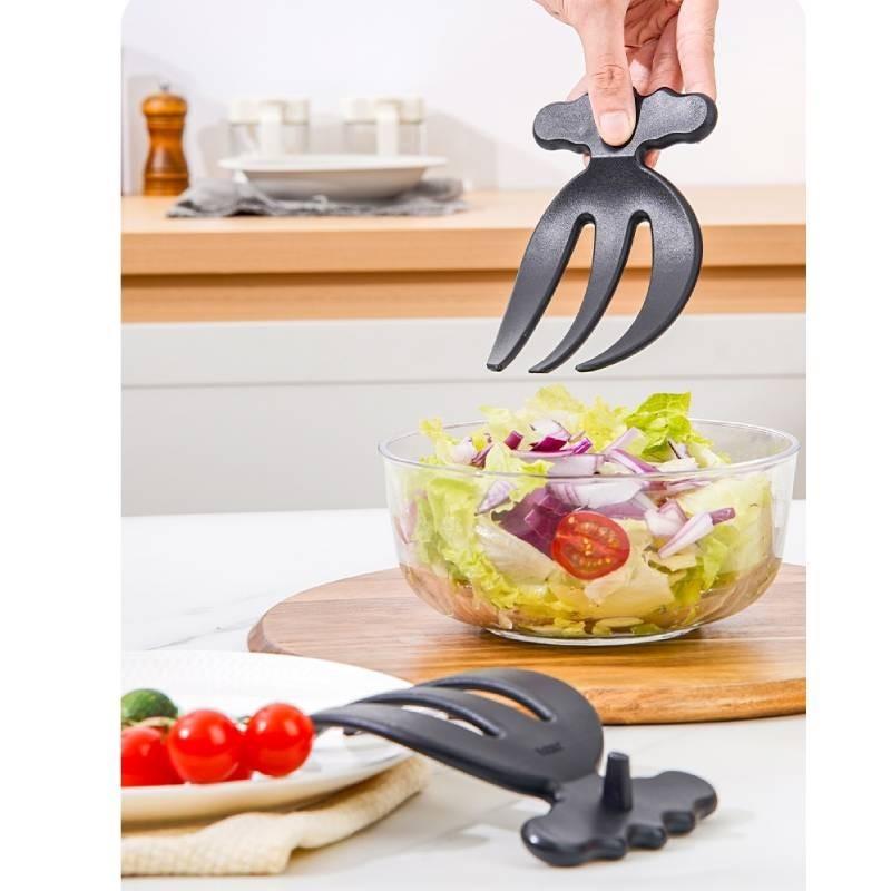 2pcs Vegetable Fruit Salad Claw Three Finger Agitator Kitchen Auxiliary Tool