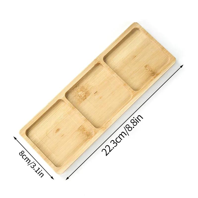 Multi Bamboo Tray Wood Saucer Flower Pot Tray Cup Pad Coaster Plate Kitchen Decorative Plate Creative Coaster Coffee Cup Mat
