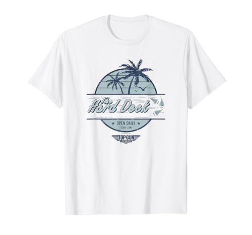 Top Gun: Maverick The Hard Deck Palm Trees Logo T-Shirt