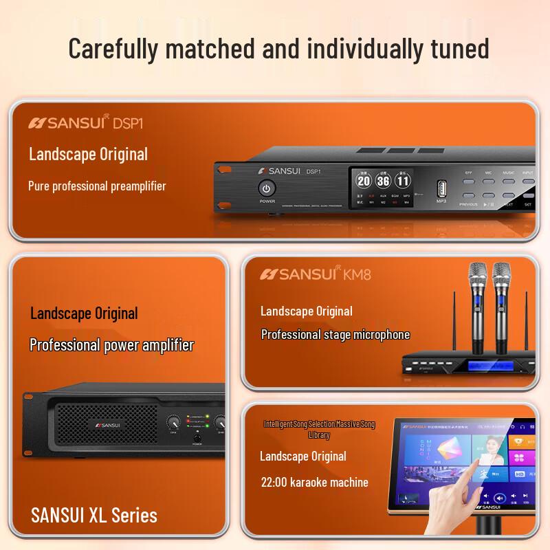 SANSUI M710 Home KTV Audio System Set CN Plug (adapter Included)