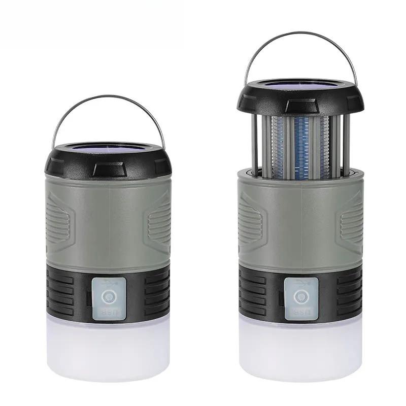 Solární lampa proti komárům UV světlo na hmyz USB dobíjecí elektrická past na mouchy lapač skládací přenosný zabíječ hmyzu repelentní světlo