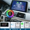 Newest 2in1 Wireless Carplay Android Auto Adapter RGB 16 Leds Music Rhythm Lights Air Freshener Air Vent Car Atmosphere Lamp