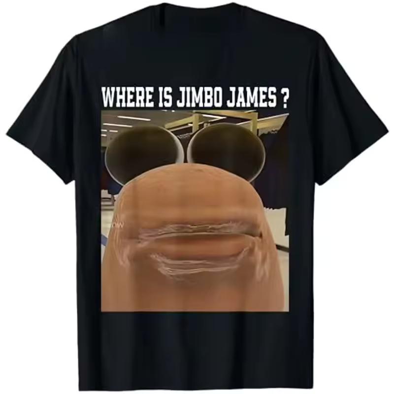 Where Is The Worm Marcus Jimbo James Meme T Shirt Humor Funny Y2k Design Graphic Short Sleeve Round Neck Saying T Shirt Tops Y2K