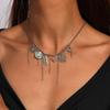 Gothic Punk Snake Choker Necklace Multilayer Tassels  Necklace Chain Men Women Hip Hop Party Jewelry Gifts