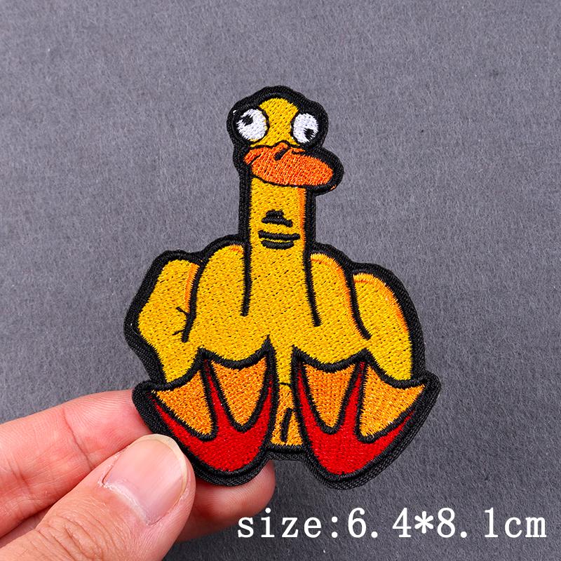 Hip Hop Sexy Patch Iron On Embroidery Patches For Clothing Thermoadhesive Patches For Clothes Punk Skull Sewing/Fusible Patch