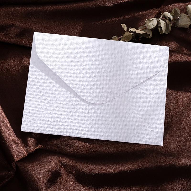

5 Pcs Retro Linen Pattern Envelope Girlfriend Confession Letter High End Business Invitation Postcard Invitation Letter Cover жемчужина белый