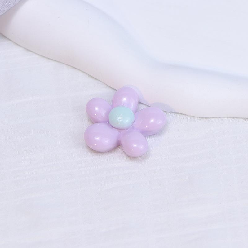 Cartoon Resin Flower Accessories for DIY Hair Clips, Phone Cases, Car Mounts, and Shoe Buckles
