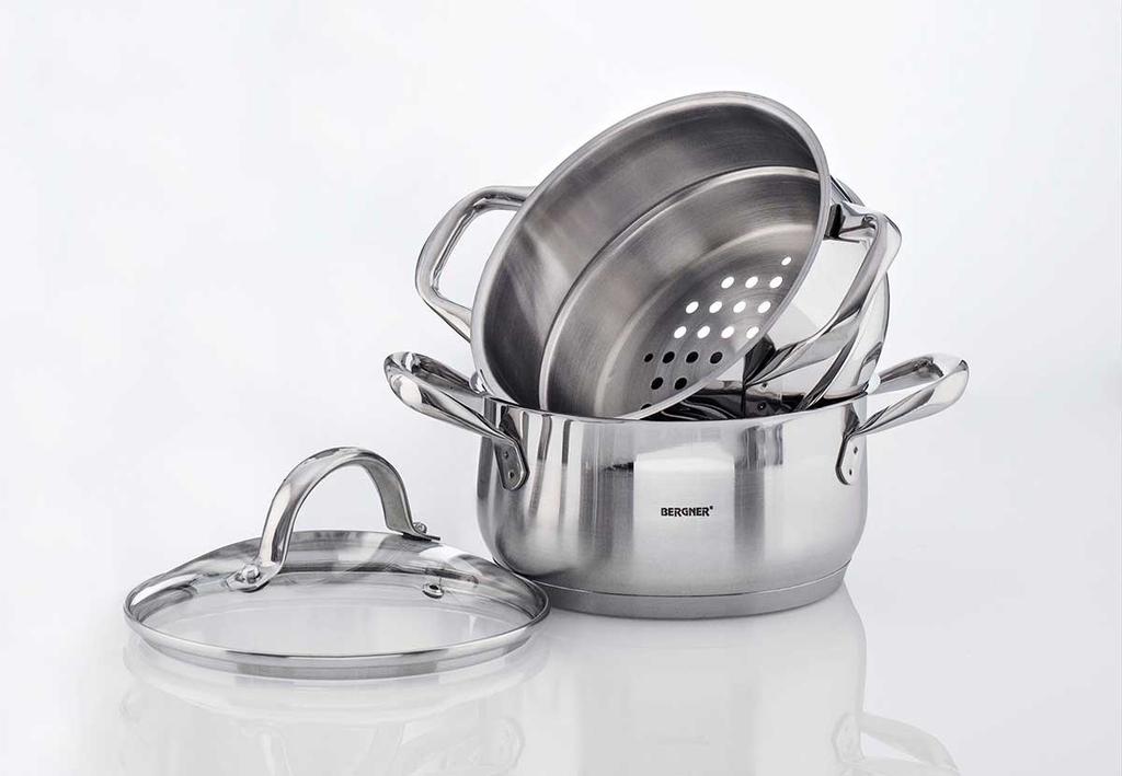 Bergner 2.2L Steamer Pot Gourmet Line Bg-6521