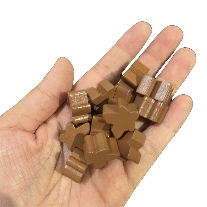 100 Wooden Meeples 14 Colors 16Mm Extra Board Game Pawns Pieces Replacement Tabletop Gaming Components And Upgrade Accessories