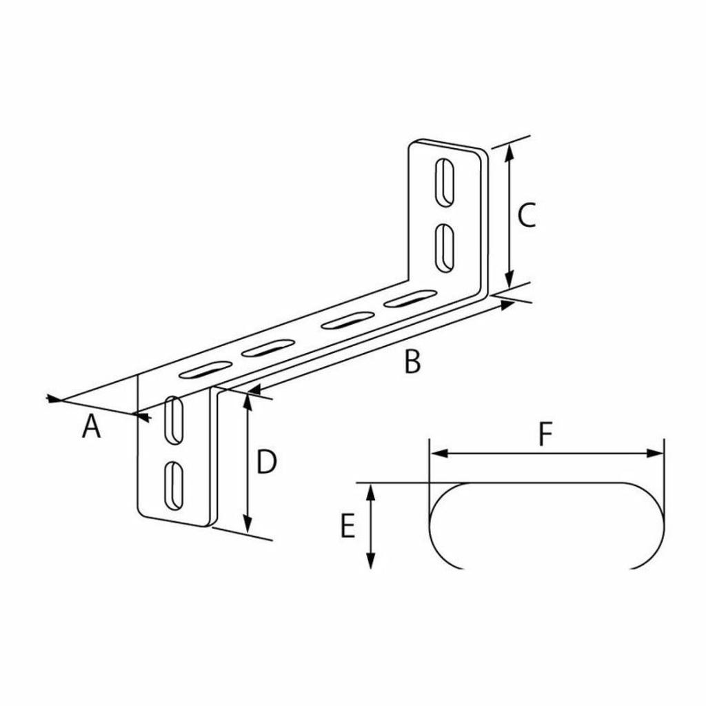 NANKAI 0071 Aluminum General Purpose Stay, Z Shaped Tune, 4.9 X 0.7 Inches (125