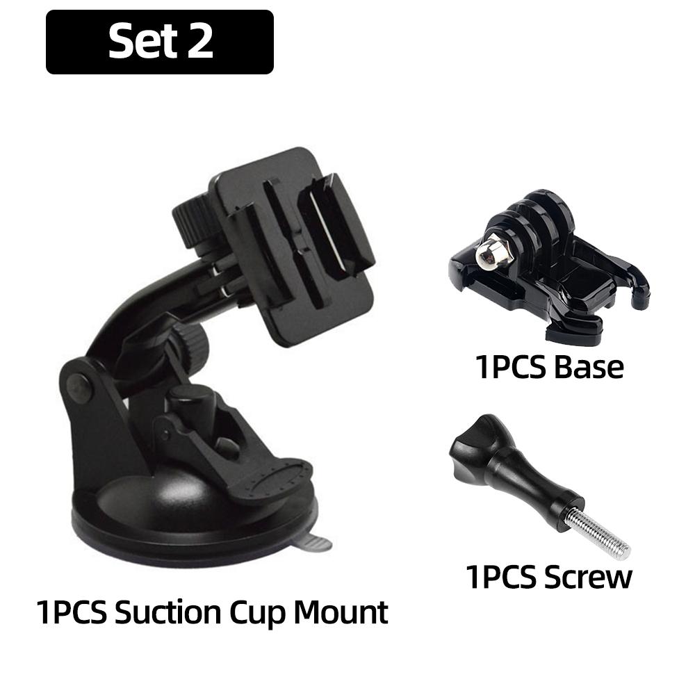 Car Suction Cup Holder Car Mount For GoPro Hero 13 12 11 10 9 8 Insta360 SJCAM SJ4000 AKASO DJI OSMO Action Camera Accessories