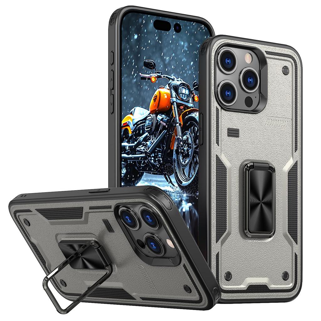 For iPhone 15 16 Pro Max/16 Plus/15 Plus/15 Pro/iPhone 16E Shockproof phone case car magnetic bracket protective cover TPU+PC