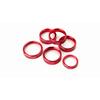 6pc Red AC Stereo Volume/Tune Trailer Switch Knob Ring Covers For 2016-20 F-150