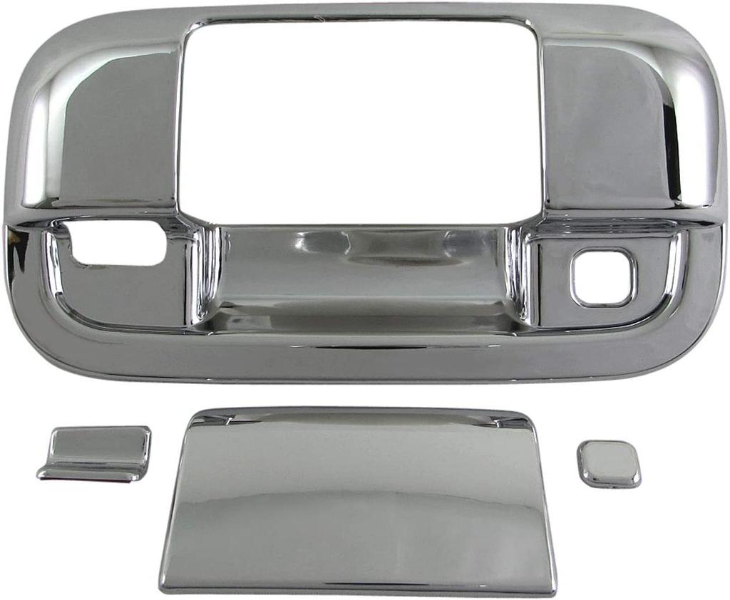 BRIGHTZ Wagon R Custom Z MH55S MH95S Chrome Door Handle Covers and Rear Hatch Knob Plate Type D Compatible with and 95 Wagon R Custom Set,
