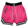 Plus Sizes Trendy Unisex Mesh Basketball Shorts Relaxed Fit Athletic Shorts with Zipper Pockets, Elastic Waist Sporty Shorts for Training & Streetwear