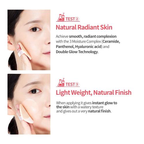 ETUDE Double Lasting Cushion Glow Neutral Vanilla Foundation 1 piece (x 1)