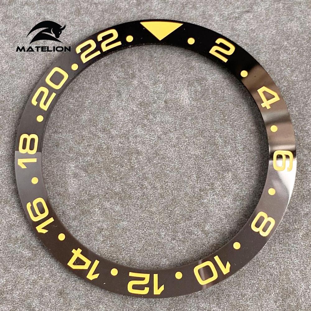 MATELION 38 мм керамический сплав часы безель вставка кольцо наклонная посадка 40 — фото 39