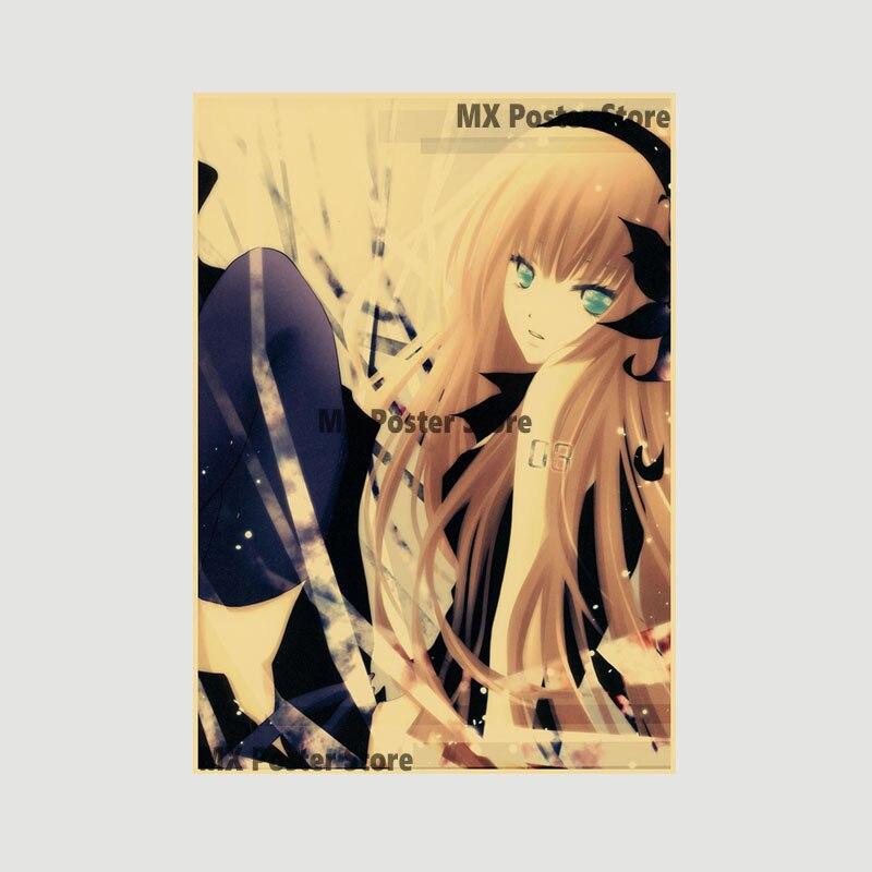 

Аниме идол мультфильм певец Мику плакат HD печать крафт-бумага ретро настенные художественные фотографии спальня декоративная живопись домашний декор подарки 42x30cm