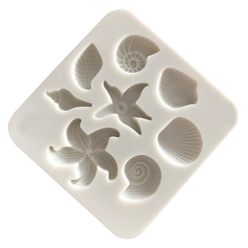 Conch Starfish Shell Silicone Mold Marine Life Handmade Decoration Chocolate Candy Cake Aromatherapy Plaster Mould