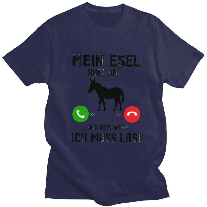 Male Mein Esel Ruft An Maultier Landwirt T Shirt Streetwear Short Sleeves 100 Cotton Colthing Leisure Design Graphic Tees Shirt