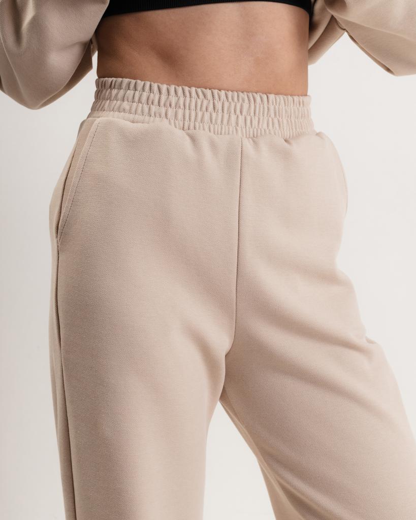 Костюм женский LK Brand 1036 M бежевый (брюки, кофта)