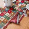 Vintage Flax Cotton Jacquard Rectangular Tablecloth Long Table Runner TV Cabinet Cover