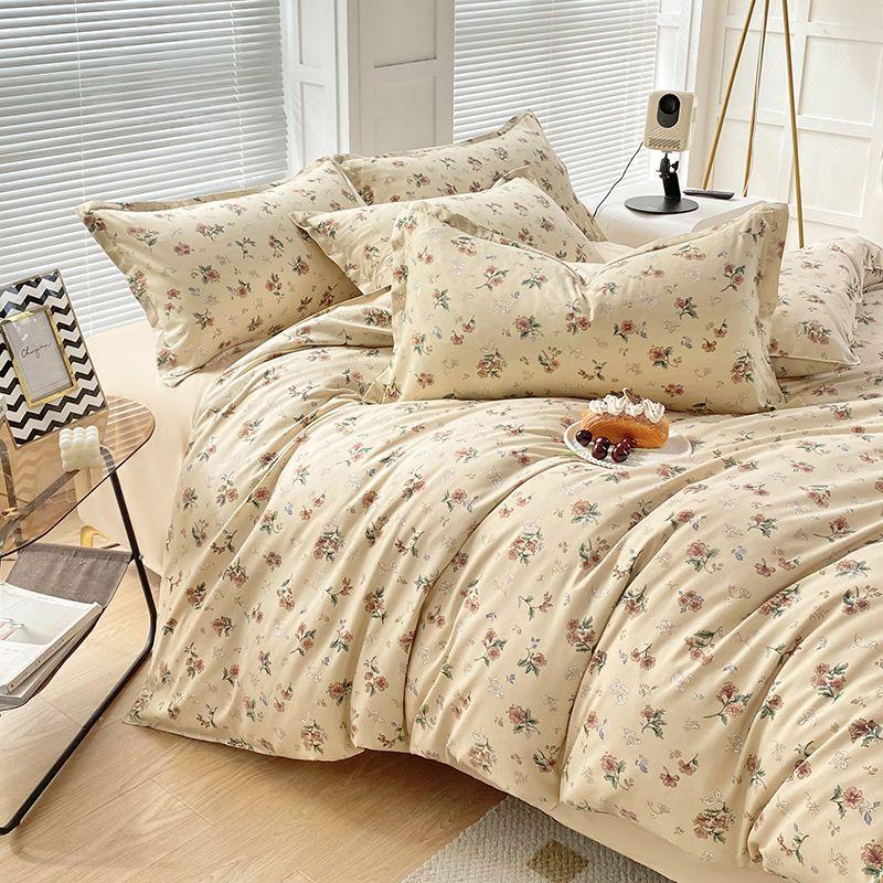 Small Fresh Bed Four-piece Dormitory Quilt Cover Three-piece Bed Sheet Set