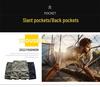 Men's Camouflage Bermuda Shorts with Zipper Pockets, Lightweight Casual Beach Pants, Loose Fit