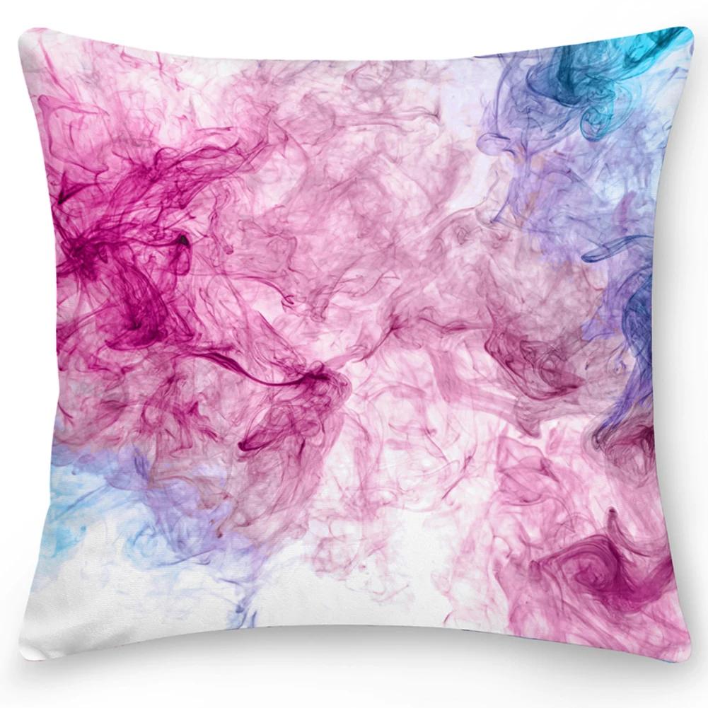 

Домашний декор Наволочка для подушки для дивана в машину Чехол для подушки Акварельный мрамор 40x40cm