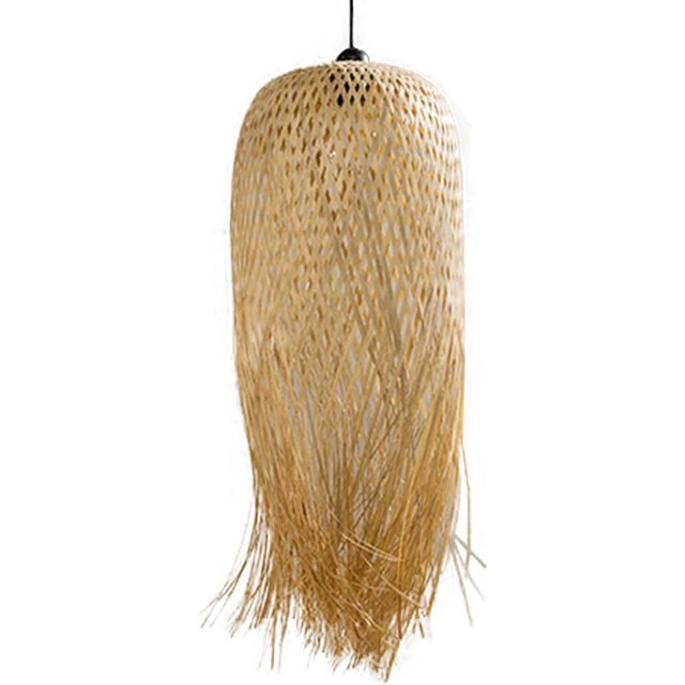 

Chinese Bamboo Hanging Chandelier Creative Lamps for Home Dining Table Room Pendant Led Lights Fixture Loft Home Decoration No Bulb