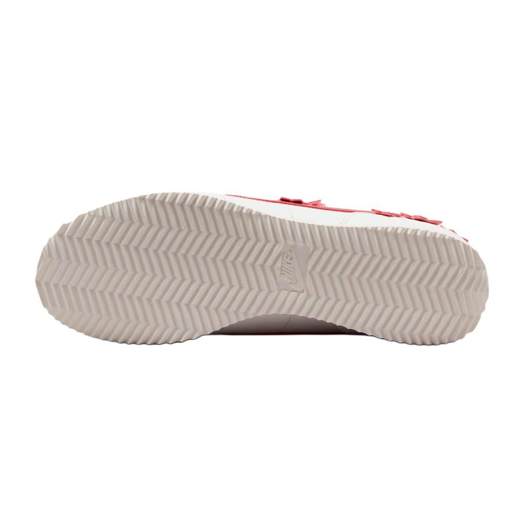 Nike Sneakers Donna Cortez Pelle Floreale Vela Rossa Resistente Crema IV5675-100