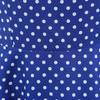 GMXIA Abito Vintage da Donna Stile Collo Quadrato Manica Corta Stampa a Pois Vita Svasata