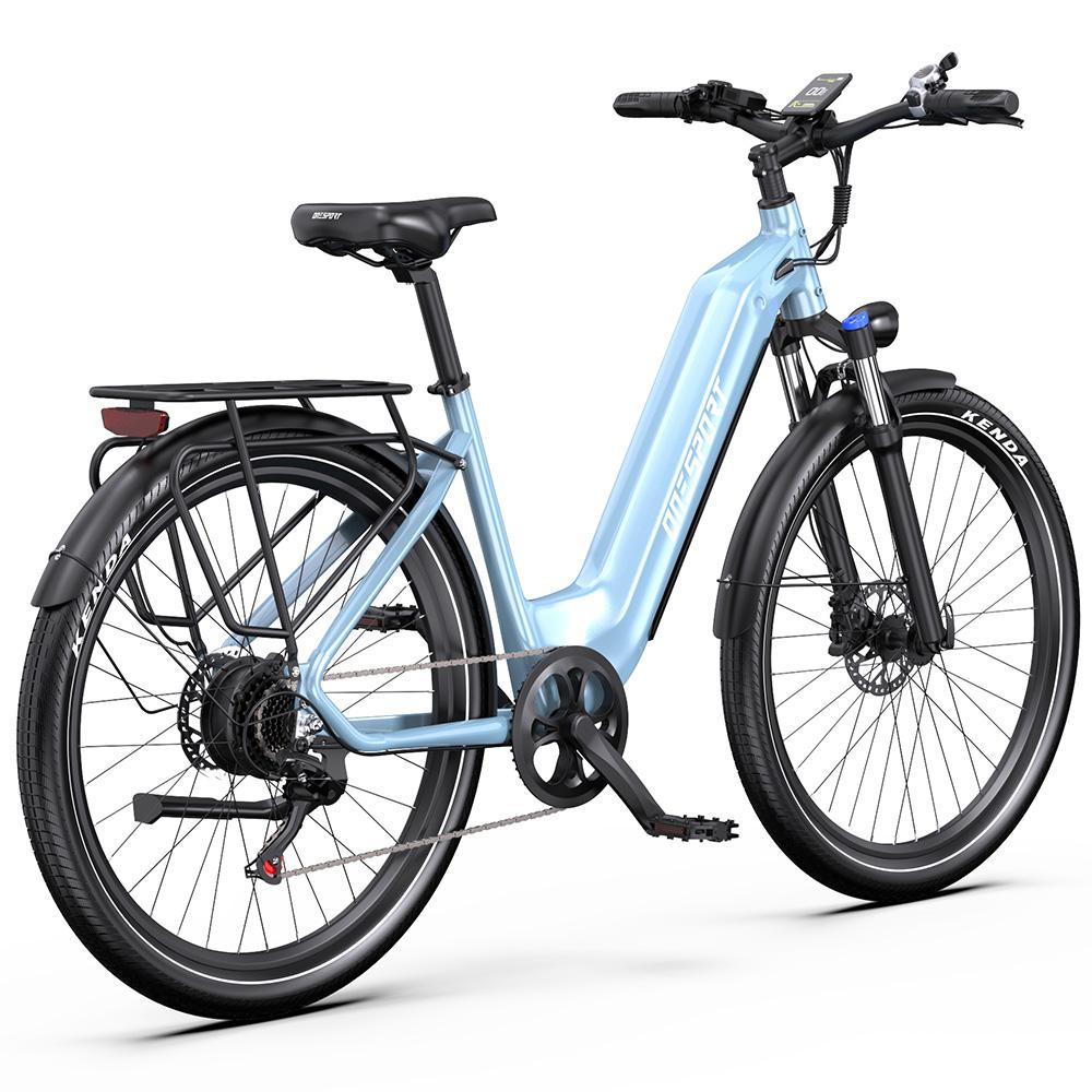 Elektrofahrrad ONESPORT WT05 27,5" Reifen 250W Motor Stadtrad für Pendler 36V 18,2AH Maximale Reichweite 120 km Zuladung 100 kg