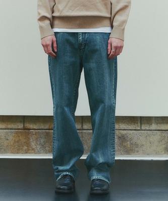 PLAC Regular Straight Denim Pants M09 Brush Blue